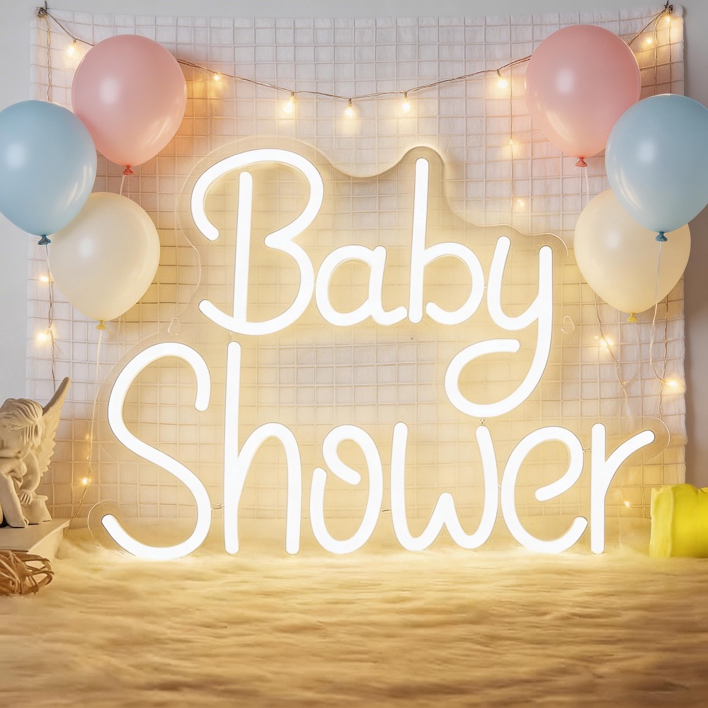 Lampu Neon LED Baby Shower, La - Baby Nursery Wall Lights ulasan dan harga