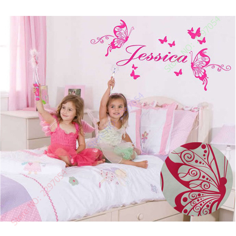 Kupu-kupu Baru Nama Pribadi Vi - Baby Nursery Decor Girl ulasan dan harga