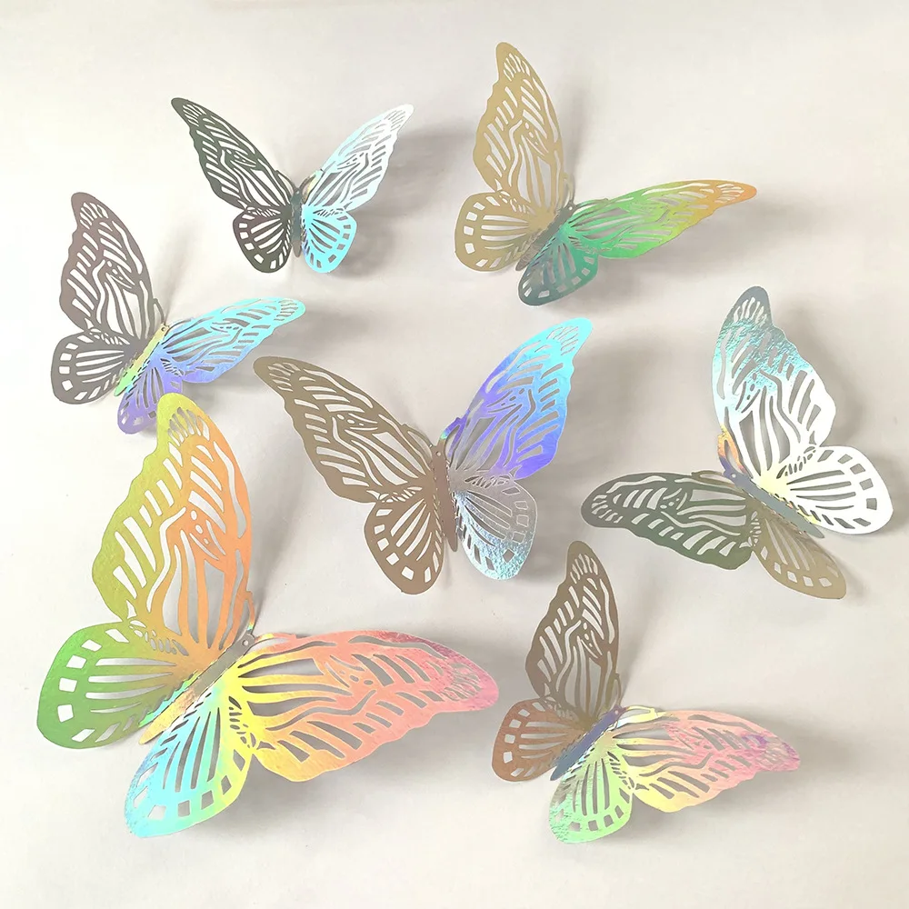 12 Buah Stiker Kupu-kupu 3D De - Baby Girl Nursery Quotes ulasan dan harga
