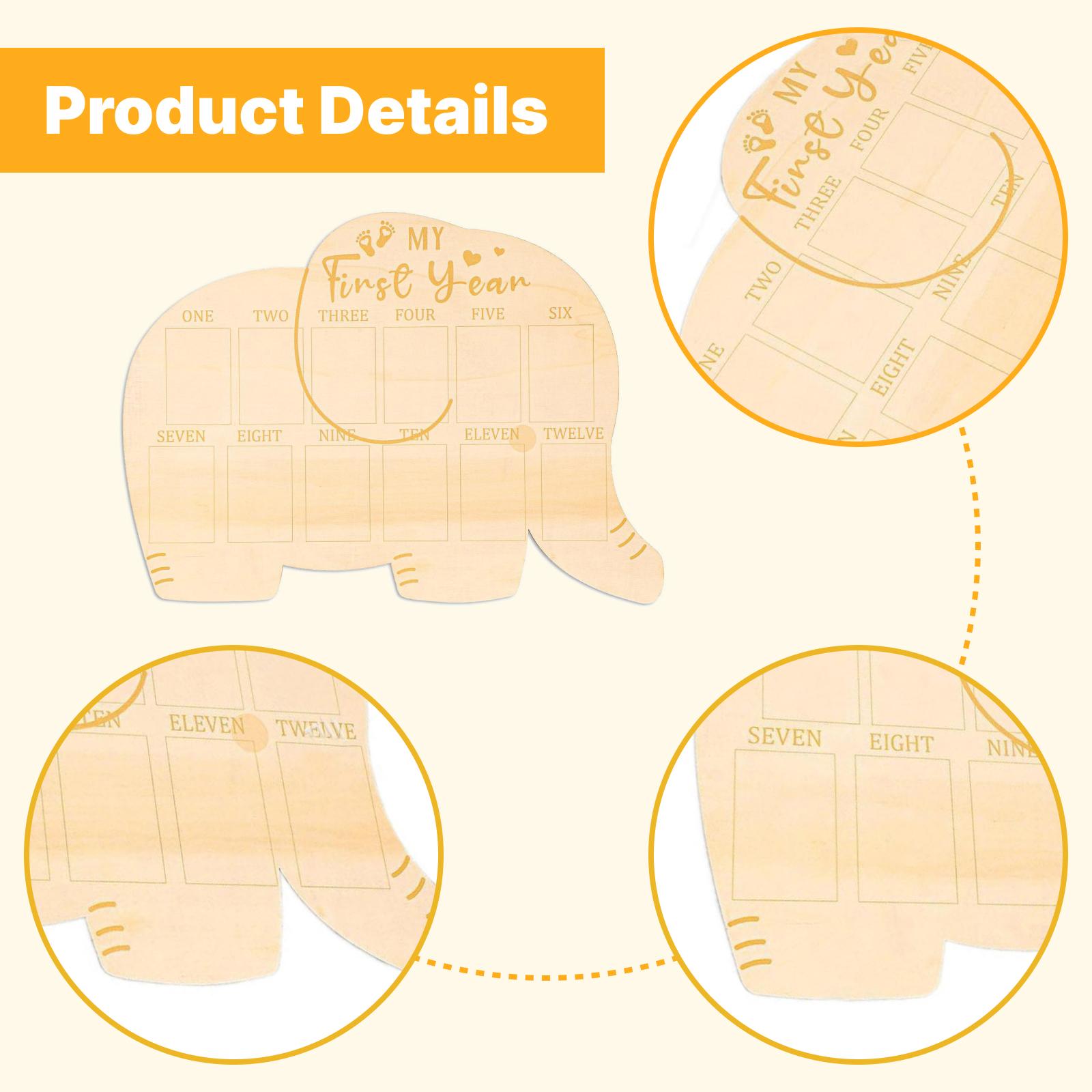 Papan Foto Bayi Bingkai Kayu D - Baby Nursery Frames ulasan dan harga